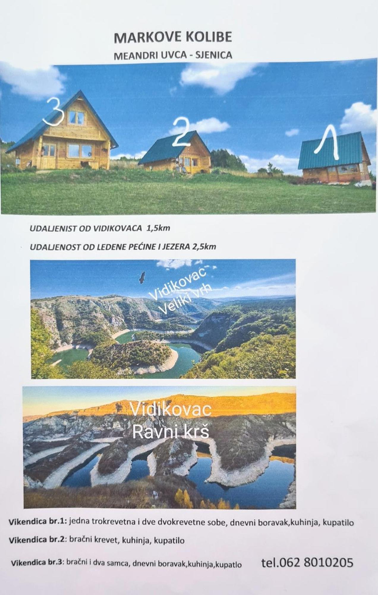 Markove Kolibe 3, Uvac Sjenica Værelse billede